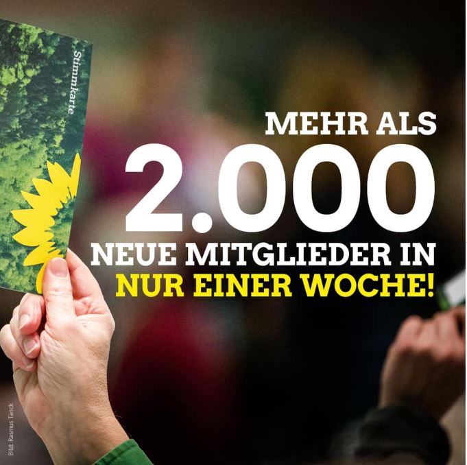 Mehr als 2.000 neue Mitglieder