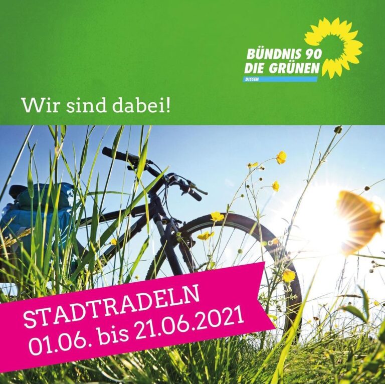 Stadtradeln vom 01.06. – 21.06.2021